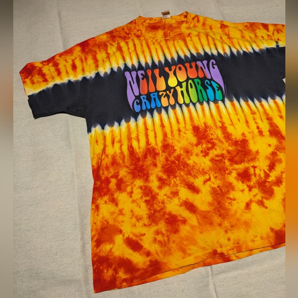 Vintage Neil Young x Crazy Horse Greendale tour t shirt men XXL